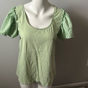 The loft green te shirt size M